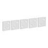 5Pcs Aluminum Profiles End Cover 8080 Double Slot Ends Caps