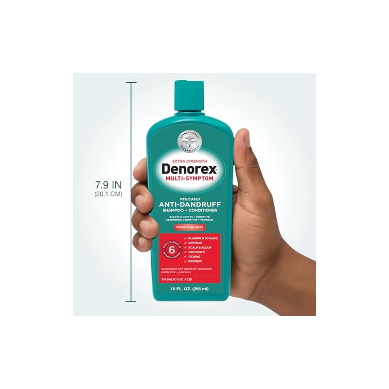 Denorex Extra Strength Dandruff Shampoo and Conditioner, 10 oz.