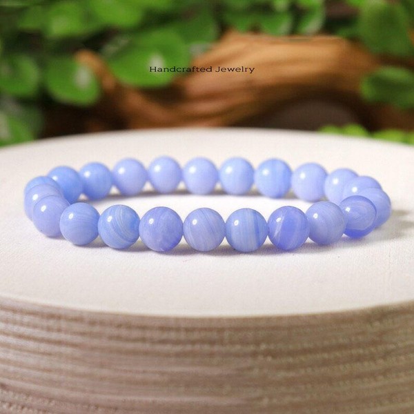 Natural Polished Grade A++ Genuine Gemstone Bead Healing Crystal Bracelets