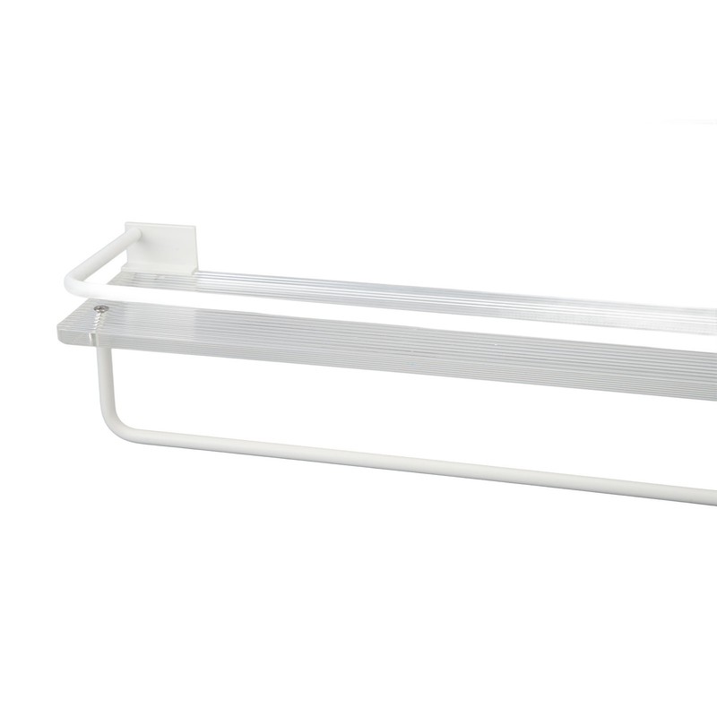 60cm Bathroom Wall Mounted Storage Shelf Punch Free Wall Mounted