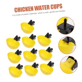 Generic 2sets Automatic Water Holder for Pigeons and Small Birds Durable Water Feeder for Chickens Easy to Clean for Pigeon Chick Cage Feeding 10pcs*2
