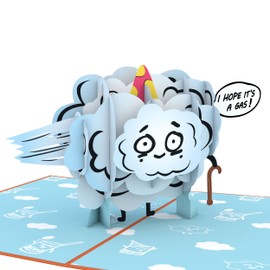 Lovepop Happy Birthday Pop-Up Card for Her and Him- 3D Humor Birthday Greeting Cards for Boys, Girls, Men, Women - I Hope It's Gas - 5" x 7" Old Fart Card - Blank Note Card & Envelope Included