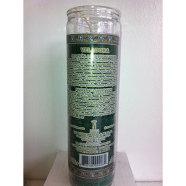 Saint Jude (San Judas Tadeo) 7 Day Unscented Green Candle in Glass