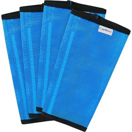 CareMaster Mesh Fly Boots for Horse Stomp Reduction Easy to Wear Set of 4-Sky Blue