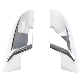 AUCERAMIC Chrome Mirror Covers Caps Fit for 2007-2019 Toyota Tundra 2008-2014 Toyota Sequoia
