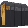 Plixio 60” Black Garment Bags for Hanging, Men Suit Bag