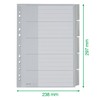 Leitz Plastic Index Blank A4 Polypropylene 5 Sheets Grey