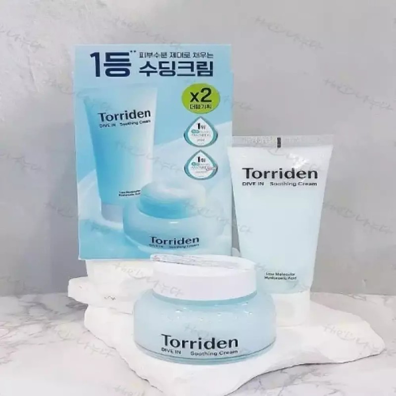 Toiden 토리든 다이브인 저분자 히알루론산 수딩 크림 더블기획 100ml+100ml(SH) ToriDden