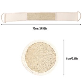 WHYCNJL 2 Stück Luffa Schwamm Loofah Rückenschrubber Set Kombiniertem Peeling Loofah Schwamm Natürlichem Mit Loofah Gesichtspad Und Loofah-Badeschlaufe Für Männer Und Frauen