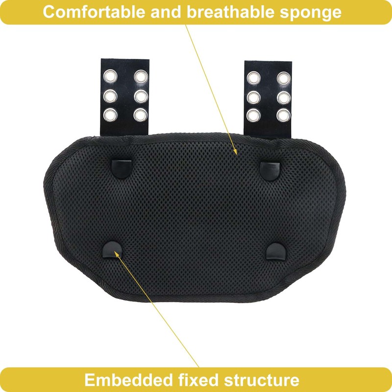 Fenduoer Football Back Plate,Rear Back Protector, Low Back Pad for