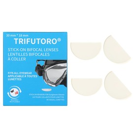 2 Pack Stick On Bifocal Lenses Reader Magnifying Adhesive Reading Lens Sticker Sunglasses Diving Scuba Mask Goggles Glasses Magnifier Add On (3.5, x)