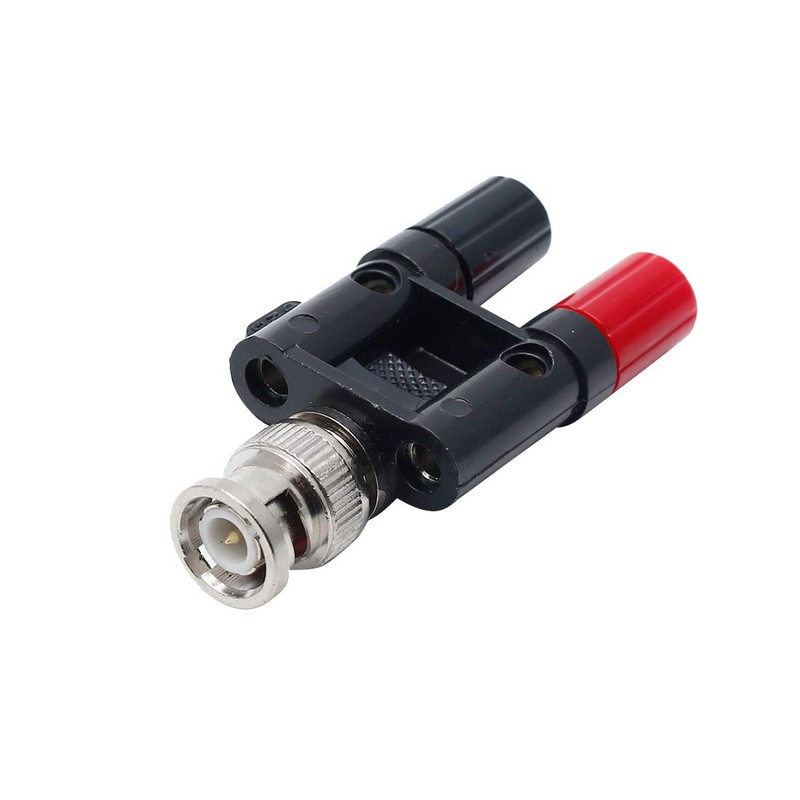 Hxchen 5Pcs BNC Male to Dual 4mm Banana Female Jack