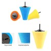 3Pcs Cone Sponge Pads + 2Pcs Ball Hub Polishing Wheel