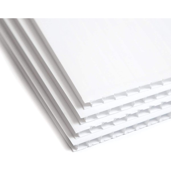 3mm White Correx Fluted Board A2 (594 X 420MM) Correx Sheet Corrugated Plastic Sign … (5)