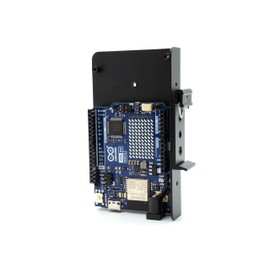 KKSB DIN Rail Clip Mount Bracket for Arduino - Compatible with UNO R3, Mega, and Giga - Multiple Clip Mounting Positions
