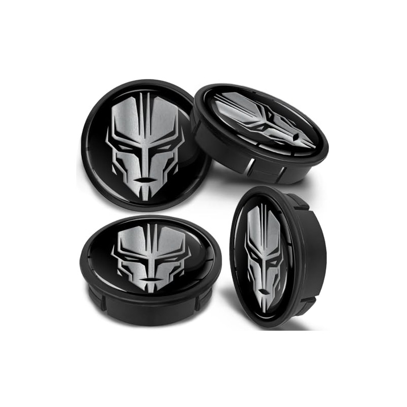 SkinoEu 4 x 60 mm Universal Black Skull Alloy Rims