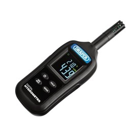 Draper 12444 Handheld Digital Hygrometer - Humidity and Temperature Meter, 0-100% RH and -20 to +70℃