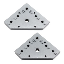 4040 Series 58x58mm M12 Aluminum Connection Corner Bracket Joint Plate L Shape Plate Extrusion Connector (2 Pieces)
