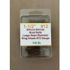 Clendenin 1-1/2" #12 ga Silicon Bronze Boat Nails Ring Shank, 1/4 lb     **MADE IN USA**