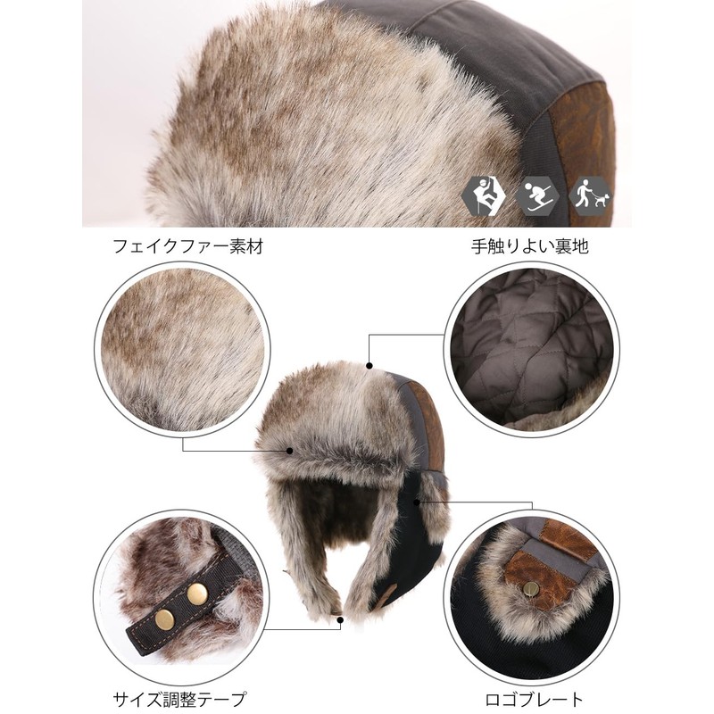 [TOP-EX] Pilot Cap, Flight Cap, Skiing, Thermal, Hat, Flight Cap,