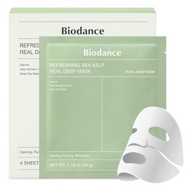 Biodance Refreshing Sekel Pre Deep Mask (4 Pieces) | Soothing | Skin Barrier Strengthening | Sleeping Pack | Korean Cosmetics | Hydrogel Mask | Sheet Mask