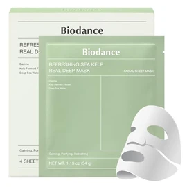 Biodance Refreshing Sekel Pre Deep Mask (4 Pieces) | Soothing | Skin Barrier Strengthening | Sleeping Pack | Korean Cosmetics | Hydrogel Mask | Sheet Mask