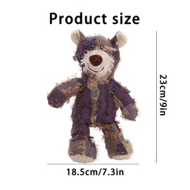 GWAWG Dog Toy Indestructible Dog Toy Squeaky Plush Dog Toy Puppy Destroying Bear Plush Bear Dog Toy Squeaky Plush Dog Toy Indestructible Bear for Small Dog