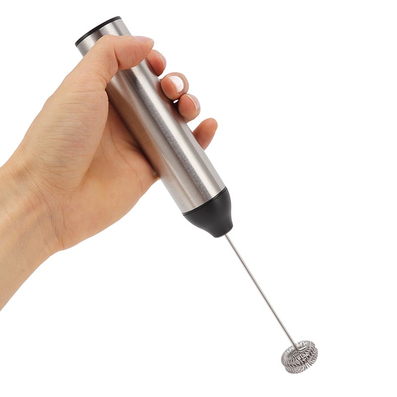 Handheld Milk Frother Lightweight Stainless Steel ABS Electric Whisk with