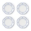Two's Company French Blue Bamboo Touch Salad Plates, 8.75-Inch, Set