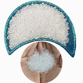 Cayway Fakes Ice Cubes Miniature Dollhouse, 100g Doll House Ice Cubes for Dollhouse Cups Sprinkle Decorations, Clear Plastic Ice Cubes for Dollhouse Kitchen Food Accessories