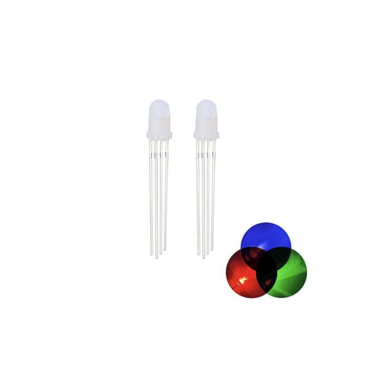100pcs 5mm RGB LED Emitting Diode Micro Indicator Red Green