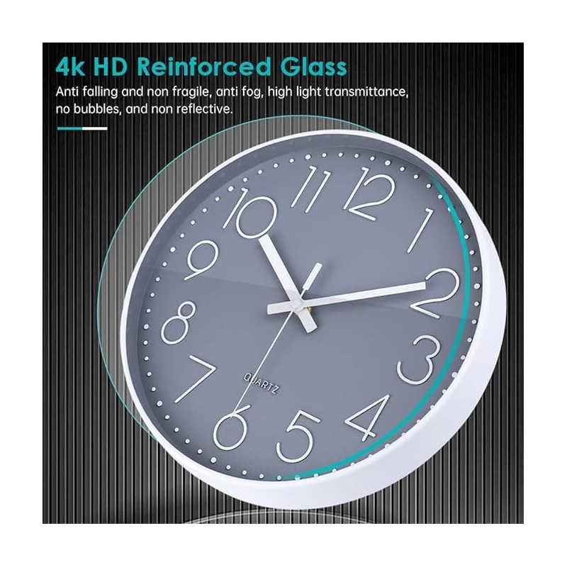 jomparis 16 Inch Large Wall Clock Silent Modern Style for