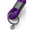 Dinalu Key Pendant Made of Sailing Rope with Black Metal,