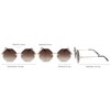 styleBREAKER 09020118 Women's Round Sunglasses, Frameless with Tinted Lenses in