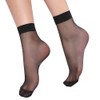 AIKOO Women's Stockings, Ankle Socks, Compression, Summer, Sheer, Short, Nylon,