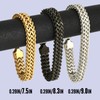 GLOVSTIA Chain Bracelet for Men - Black Plated Men's Link