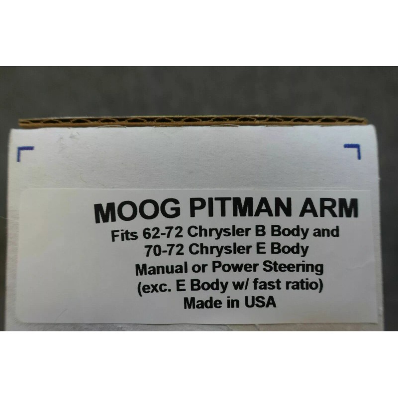 MOOG for MOPAR Pitman Arm B-Body Dodge Plymouth Charger Satellite