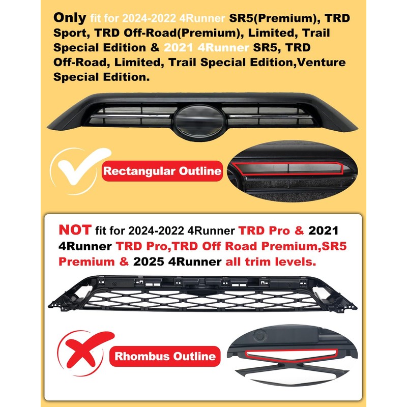 OKLSG Front Bumper LED Grill Lights for 2024 2023 2022