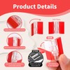 PASDUCHAS 16 PCS Self-Adhesive Clear Plastic Hinges, Small Acrylic Crafts