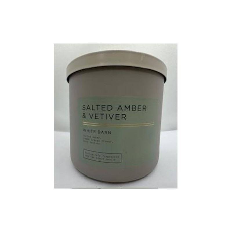 Generic Salted Amber & Vetiver 14.5 Ounce 3 Wick Candle,