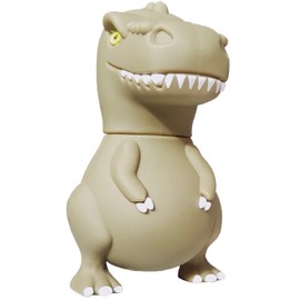 Ulticool - Dinosaur Reptile T-rex 16 GB USB Stick - Original Design Flash Pen Drive Memory Stick - Dino Green White