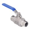 Ball Valve 304 Stainless Steel NPT 3/4in 2 Male Thread
