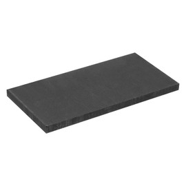 sourcing map Graphite Block Ingot Rectangle Graphite Electrode Plate Board 200x100x0.4mm for Melting Casting, Electrolysis Electroplating