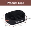 Fabric Snack Organiser with Handles and 5 Compartments in Black