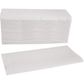 HygoClean Folding Hand Towels, Bright White, 2-Ply, 24 x 21 cm, V-Fold 4,000 Pieces, 100% Cellulose