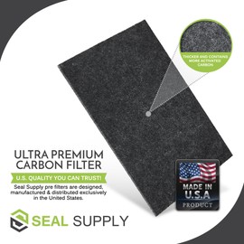 Seal Supply 4 Pack of Idylis C Carbon Activated Pre Filters Machine Precut Compatible with Idylis Purifier Model IAP-10-200