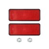 PATIKIL Rectangle Rear Reflectors, 2 Pcs Safety Reflective Warning Reflector