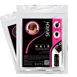 Sevich Micro Fibras Naturales 100 grs Disminuye la Calvicie (Café Medio)