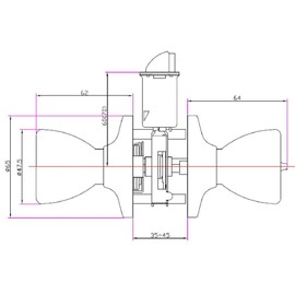 Design House 728667 Terrace 6-Way Universal Passage Hall and Closet Door Knob Satin Nickel