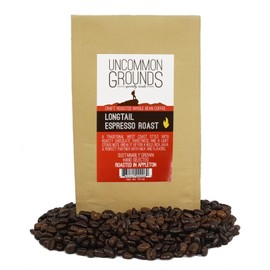 Uncommon Grounds Specialty Coffee Roasts – Longtail Espresso Roast (12 oz Whole Bean) – Artisan Roasted for Optimum Flavor